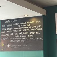 Today’s smoothies! The tropical was excellent   at Seven in Edinburgh