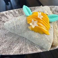 Creppe de Nutella Vegana hecha de algarroba.  at Creperia Lilot in Soria