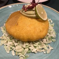 Sope mexicano con pisto y “arroz”. Nos ha encantado. Buenísimo    at Creperia Lilot in Soria