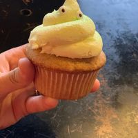 Lemon cupcake  at Cafe 1610 in Dayton
