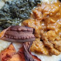 Vegan Grits - Kale, Sweet Potato at Cafe 1610 in Dayton