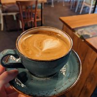 Coffee (plant milk available) at Erdfreund Kaffee in Butzbach