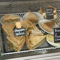 Chickpea and spinach quiche  at Ness Deli in Drumnadrochit