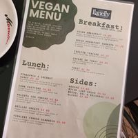 The vegan menu at Plas Llanelly House in Llanelli