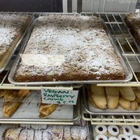 Vegan Raspberry Crumb Cake at D&D Bake Shoppe in Copiague