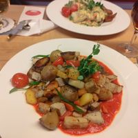 Potato tofu dish at Roter Hof in Flensburg