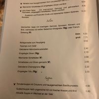 Menu at Roter Hof in Flensburg