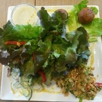 salad with lentil balls at Köhlers - Karmelitenstr in Wurzburg