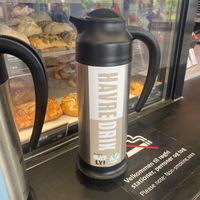 Oat milk for the coffee at 7-Eleven in Koege