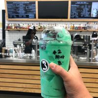 Mint oreo shake.  at Buzzed Bull Creamery in Pigeon Forge