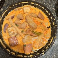 Red curry with veggie duck  at Hug Thai Cuisine in Bellmore