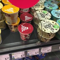 Yogurts at denn's Biomarkt in Wurzburg