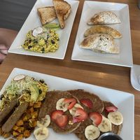 empanadas were delicious! I got the lumberjack & enjoyed the oatmeal pancakes  at PS Green Express in Fort Lauderdale