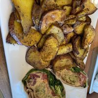 Hummus /falafel wrap w/ potatoes   at PS Green Express in Fort Lauderdale