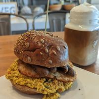 Breakfast sandwich at PS Green Express in Fort Lauderdale