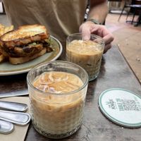 Iced lattes on soy  at The Knox in Watson