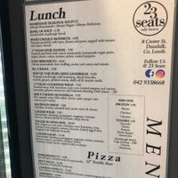 Menu  at 23 Seats in Dundalk