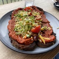 Vegan toast   at KLYO in Vienna