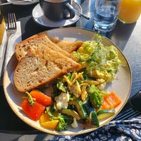 Scrambled egg/tofu at KLYO in Vienna