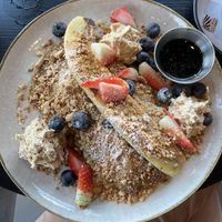 Vegan protein pancakes  at KLYO in Vienna