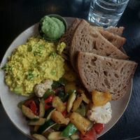 Scrambled tofu (don't recommmed) at KLYO in Vienna