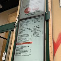 Menu  at Fenster Cafe in Vienna