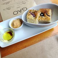 Homemade bread with olives #Veganuary at GAO in Matosinhos