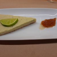 Lime cheesecake pie at GAO in Matosinhos