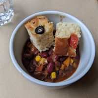 Chili with Focaccia at GAO in Matosinhos