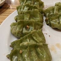 Vegan gyoza under the "boiled gyoza" section on the menu at Kakekomi Gyoza in Tokyo