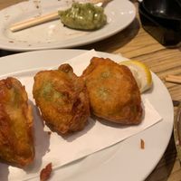 Same dumplings,. One of deep fried like chicken and the other traditional . Dumplings are good just extremely rude service   at Kakekomi Gyoza in Tokyo