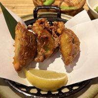 Tempura gyoza  at Kakekomi Gyoza in Tokyo