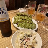 Vegan gyoza   at Kakekomi Gyoza in Tokyo