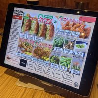 Tablet ordering system  at Kakekomi Gyoza in Tokyo