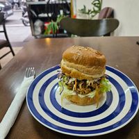 Pulled "pork" sandwich at Abracado in Hanoi