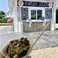 Coffee Oreo w/chocolate covered pretzels (half eaten)  at Sweet Izzy in Harwich Port
