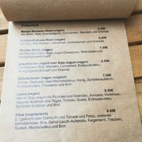 Breakfast menu  at George in Mainz