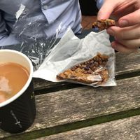 Dried fruit and chocolate flapjack  at The Aviary Cafe  in Leamington Spa