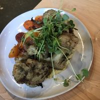 Harissa cauliflower with pistachio spread at Deep City in Burlington