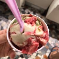 Lampone e pistacchio   at Gelato Da Favola in Fiume Veneto