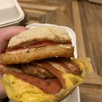 Breakfast sandwich   at Veg Out in Surrey