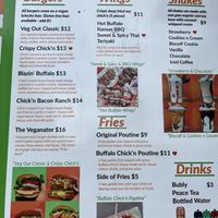 Menu  at Veg Out in Surrey