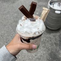 Kitkat shake  at Veg Out in Surrey