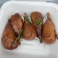 Sweet and spicy Thai wings  at Veg Out in Surrey