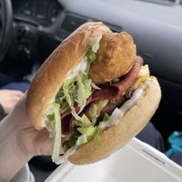 Pierogi Burger  at Veg Out in Surrey