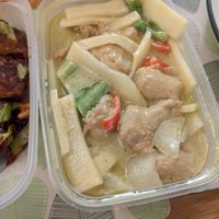 Vegetarian Chicken Thai Green Curry at HAKS in Harrogate