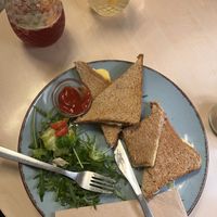 cheese sandwiches  at Dary Země in Frenstat Pod Radhostem