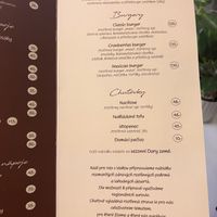 menu  at Dary Země in Frenstat Pod Radhostem