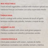 This is a selection of dishes that the restaurant prepares vegan. However, there are many more vegan options available.  at Chilli La Duquesa in Manilva