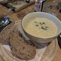 Vegan knolselderijsoep   at Fortuyn in Haarlem